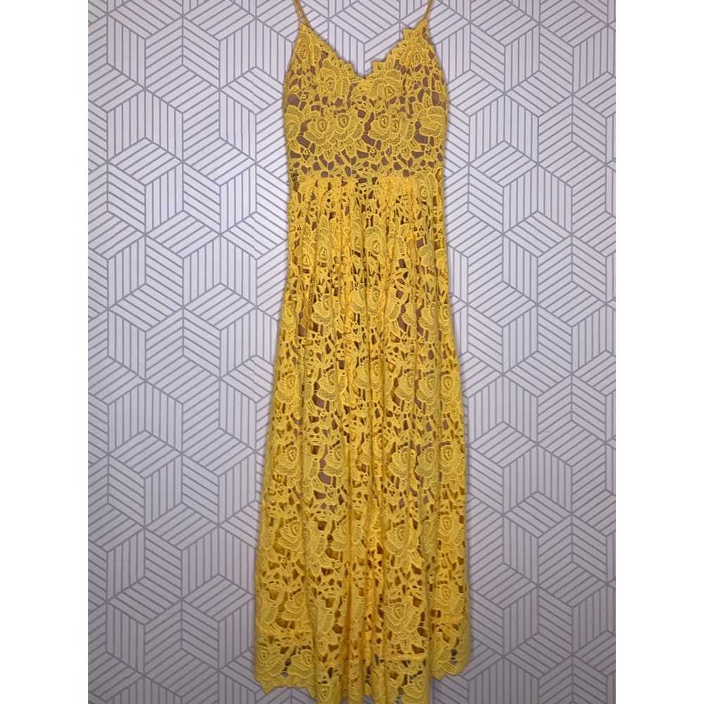 H&M Yellow Lace Dress